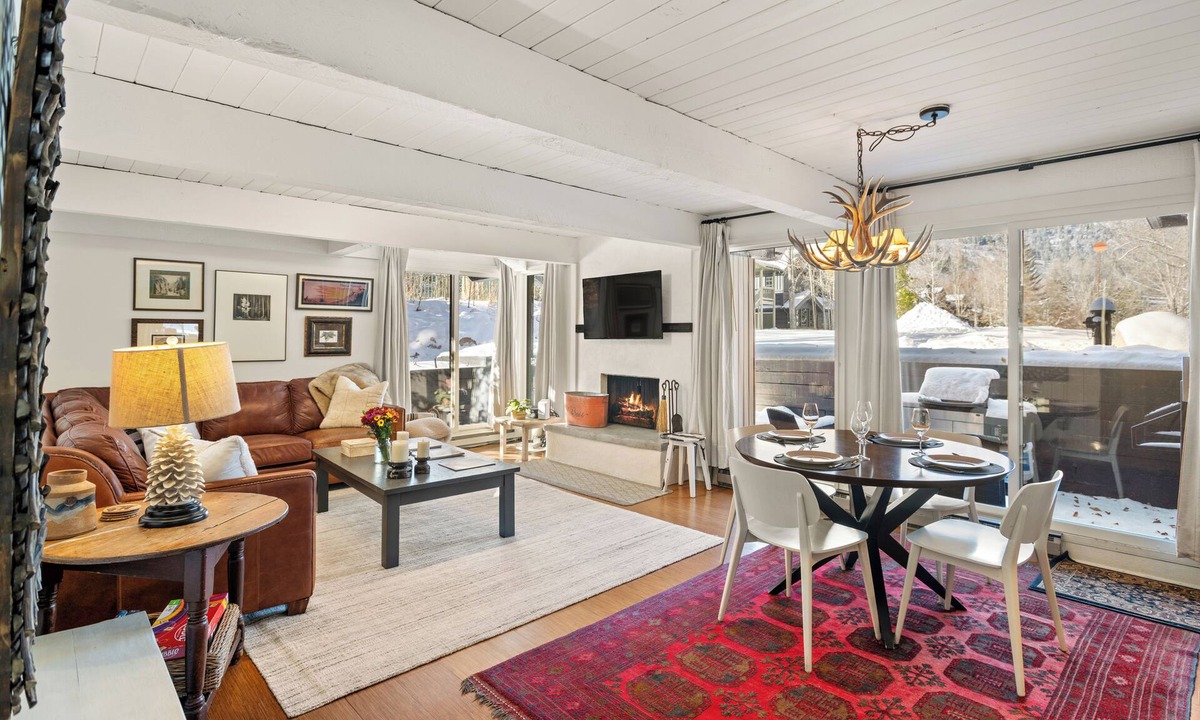 Aspen Condo | Aspen Mountain Views, Bright Corner 2BR, Pool, Hot Tub, 7-Min Walk to Gondola