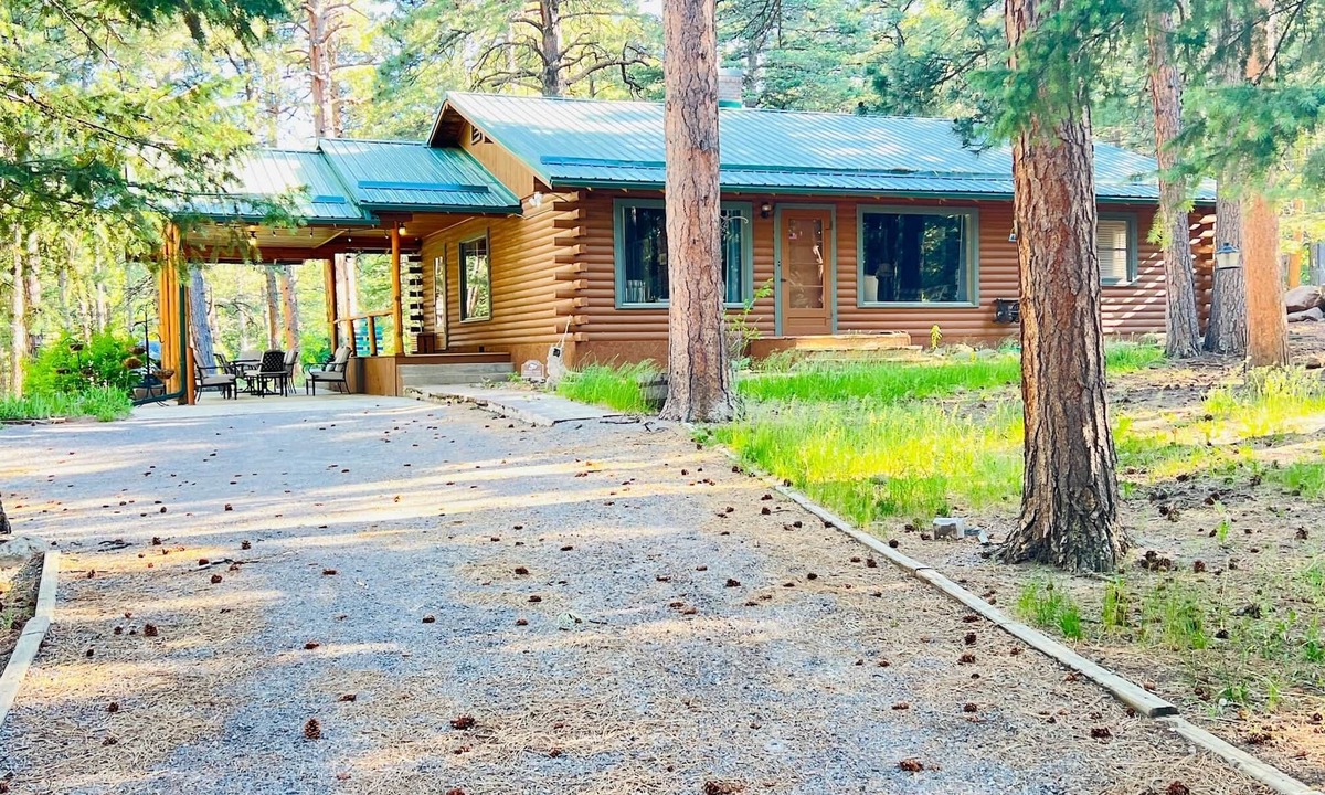 Rye Cabin | Cabin on the Creek, with fireplace, game room, fenced-in yard and firepit.