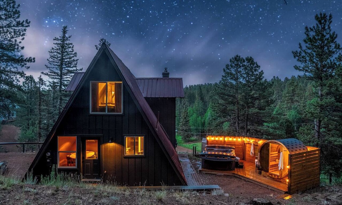 Spring Valley Cabin | Forest A-Frame! Hot Tub, Sauna, Movie Room, Pets
