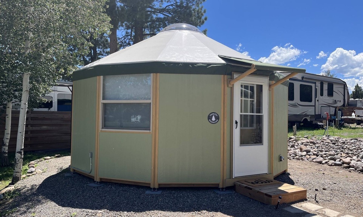 South Fork Cabin | Lodgepole Yurt at Aspen Ridge Cabins in mountains near Rio Grande River