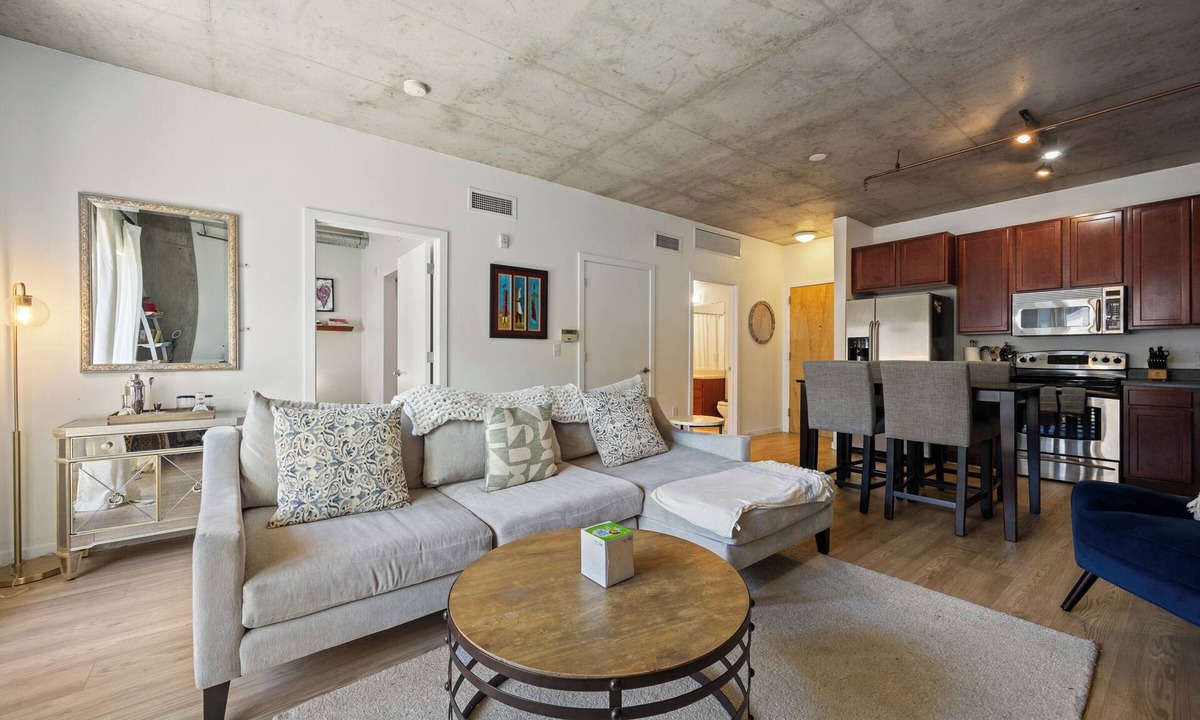 LoDo Condo | Modern Furnished Loft w Parking + Balcony Near Union Station