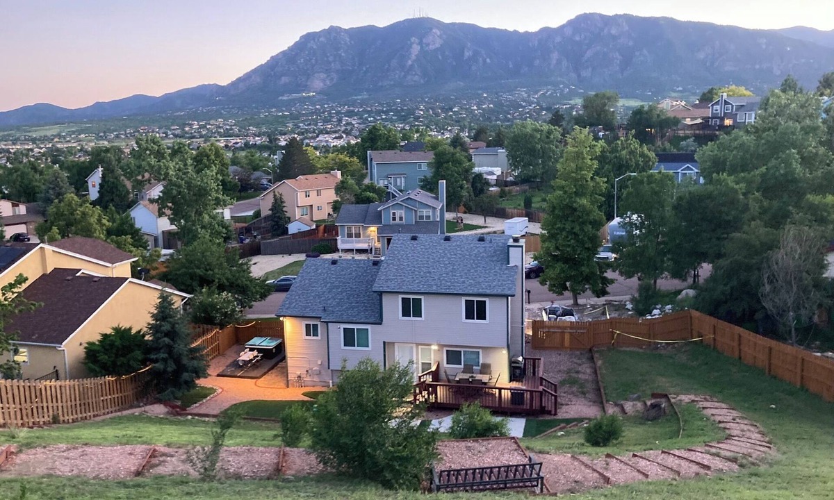 Cheyenne Meadows House | Mountain-View 5BR Retreat: Gym, Hot Tub, BBQ, Firepit, Playground, Sleeps 12