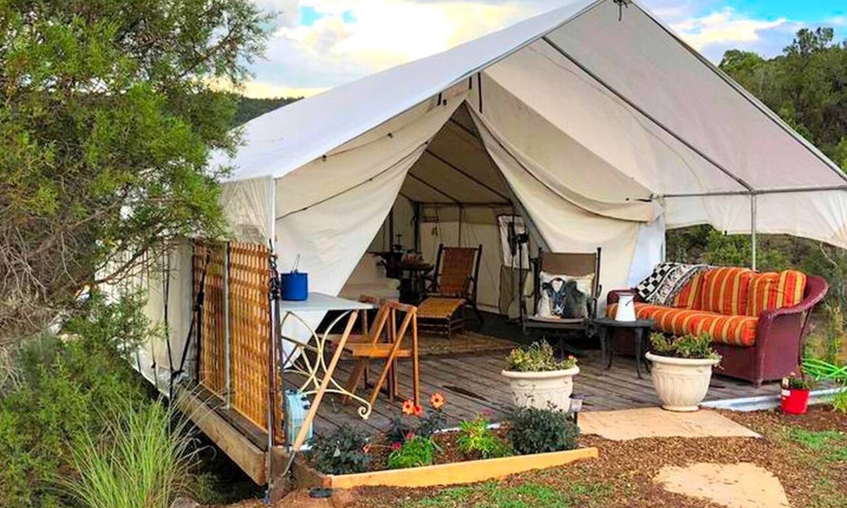 Missouri Heights RV Rental | Pet-Friendly and Gorgeous Safari Tent for a Glamping Getaway near White River National Forest, Colorado