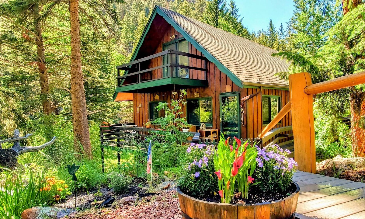 Idaho Springs Cabin | River Front Cabin with Fish Pond