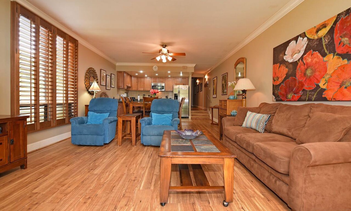 Honokowai Condo | "Seas the Day" at Hale Mahina 1 BR ground floor condo.Ocean from property *