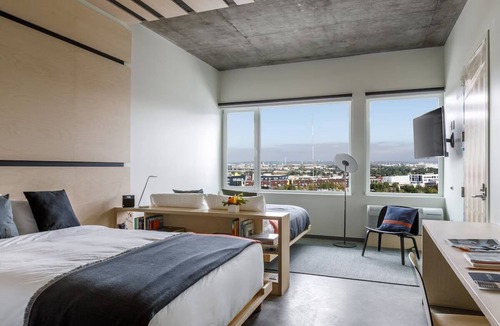 River North Art District Hotel | 2 Queen Mountain View: The Source Hotel, Cozy Furnishings, Local Brews, in RiNo
