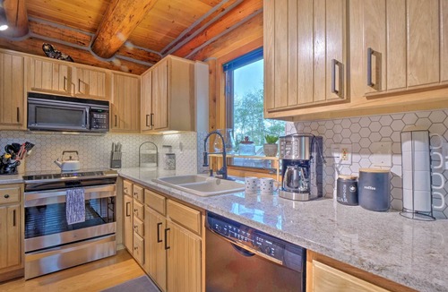 Westcliffe House | A Creek Runs Through It Luxury Log Home