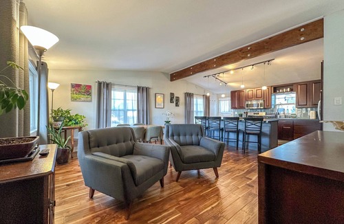 Ruby Hill House | Adventure awaits you in this stylish home with private hot tub spa, on your own enclosed patio. Remodeled home with chef's kitchen, stylish vibe and everything you need. Just minutes to everything Denver has to offer.
