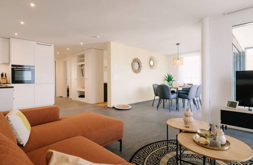 Einigen Apartment | Apartment Eiger with lake and mountain view