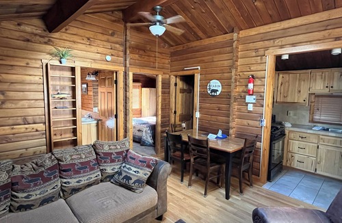 Almont Cabin | Beautiful 2 Bedroom Cabin on Taylor River with Private Hot Tub