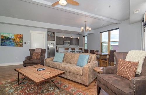 Salida Condo | Best location in Salida! 2 River front decks, looks over Arkansas River waterpark!