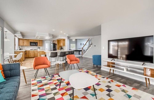 Green Valley Ranch House | Bright&Open, Lrg home @DIA w/Pool Table & Firepit