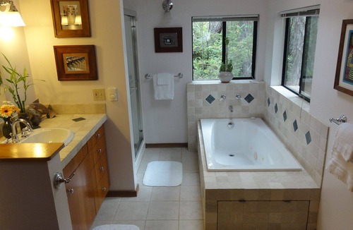Mendocino Cottage | Charming CasparCottage Waterfall in the Redwoods