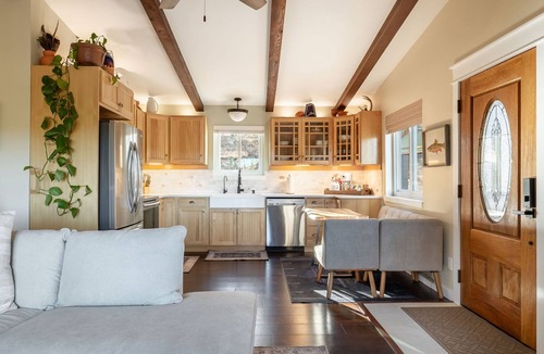 Bailey Cabin | Cool summer cabin near Bailey & Red Rocks - fire pit, deck views + dogs allowed