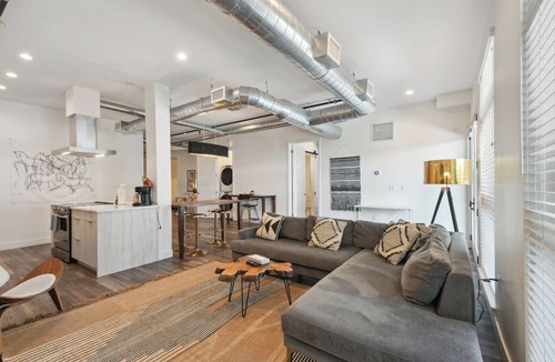 River North Art District Condo | Cowboy Muse | Spacious 3BR RiNo Loft | Walk to Mission Ballroom | Largest