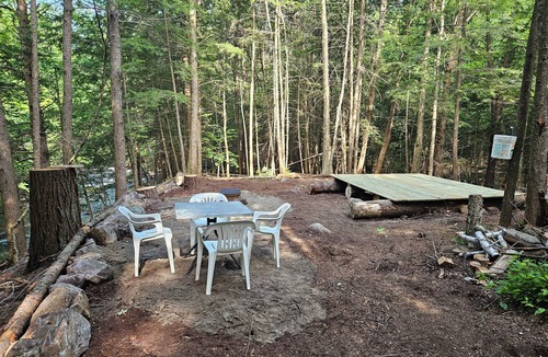 Crown Point RV Rental | Digital Detox @ a SECLUDED RUSTIC camp site. Waterfall, creek, swimming hole