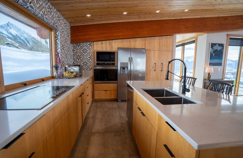 Crested Butte Ski Chalet | Endless views - modern luxury family retreat with hot tub and private backyard.
