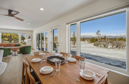 Timber Ridge Ranch House | Expansive home that sleeps up to 7 on 5 acres with stunning mountain views, chef's kitchen, hot tub, entertainment room, 2 car garage, and 2 Fireplaces.