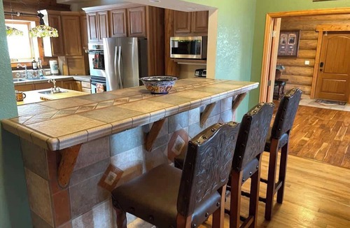 Florissant Cabin | Expansive Lodge on 80 Acres! Hot Tub, Decks, WiFi!