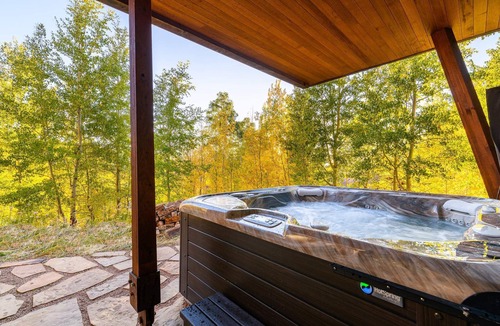Mountain Village House | Extraordinary Mountainside Home by InvitedHome | Views, Fireplace, Hot Tub