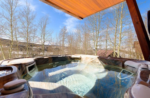 Mountain Village House | Extraordinary Mountainside Home by InvitedHome | Views, Fireplace, Hot Tub