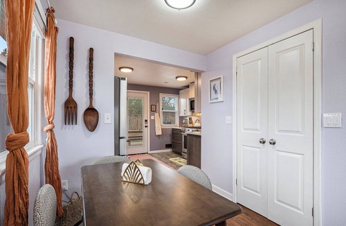 Arvada Plaza Area House | Funky Home with Hot Tub, Backyard, Fire Pit