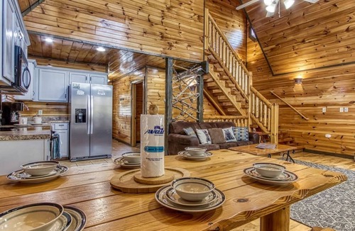 Hemlock Hills Cabin | Gatlinburg Enchantment | Log Cabin with Hot Tub, Game Room & close to Downtown