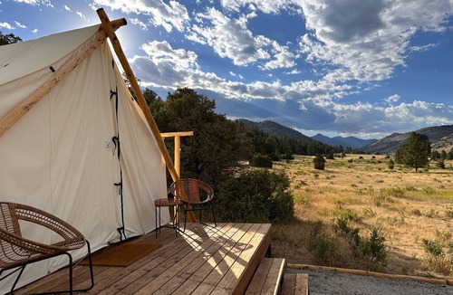 Villa Grove RV Rental | Glamping! Tent 1 at Red Moon Ranch