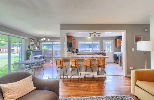 East Colfax House | Grey Brick Home Close to Central Park & Anschutz Medical Campus