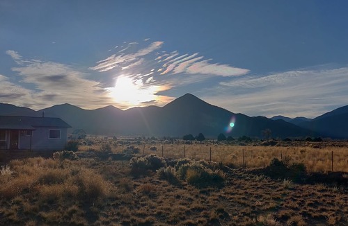 Jaroso Cabin | Hidden Haven: Open Concept Inside, Dramatic Views Outside