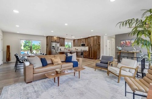Northeast Colorado Springs House | Hot tub, fire pit, and deck | Mountain view in COS