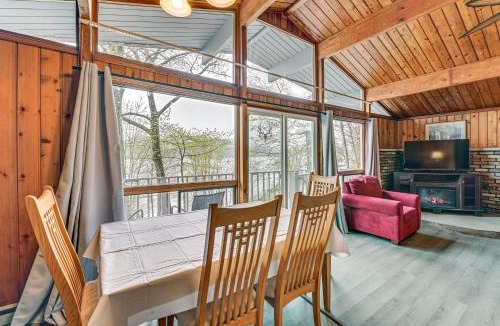 Hadley House | Lake-View Cabin w/Furnished Deck in Hadley!