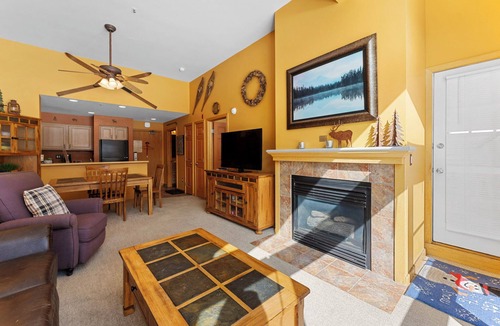 Lakeside Village Condo | Lakeside Condo w/Mountain & Lake Views from Balcony, Steps to Shops/Dining!