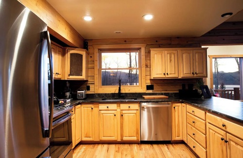 Twin Lakes Cabin | Lakeview Mountain Cabin with Wraparound Deck, Hot Tub & Wood Burning Fireplace.