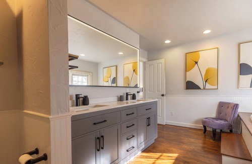 Historic Downtown Durango House | Large Group Retreat Downtown with Hot tub, Fire Pit, Balcony, Office, & More