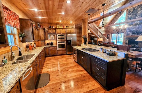 Almont House | Log Home on the East River w/Fish Access | 3 Bedroom | Gas Grill | Firepit