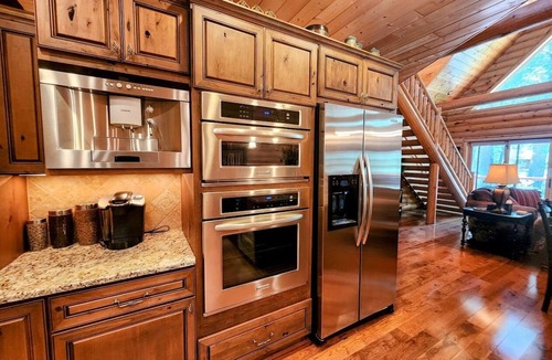 Almont House | Log Home on the East River w/Fish Access | 3 Bedroom | Gas Grill | Firepit