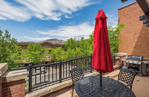 Historic Downtown Durango Condo | Luxury Condo on Historic Main Ave. - Deck overlooking Main & Mountain Views