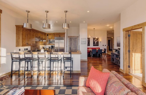 Mountain Village Condo | Luxury Summer Condo by InvitedHome | Walk to Town, Corner Patio Views