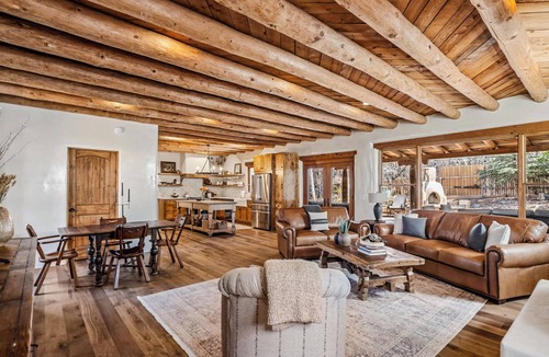 Santa Fe House | Luxury Tesuque Retreat, Hot Tub, Kiva Fireplaces