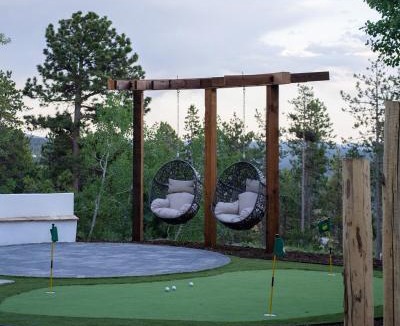 Evergreen Ski Chalet | Modern Chalet w Hot Tub, Views, Putting Green