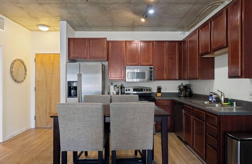 LoDo Condo | Modern Furnished Loft w Parking + Balcony Near Union Station