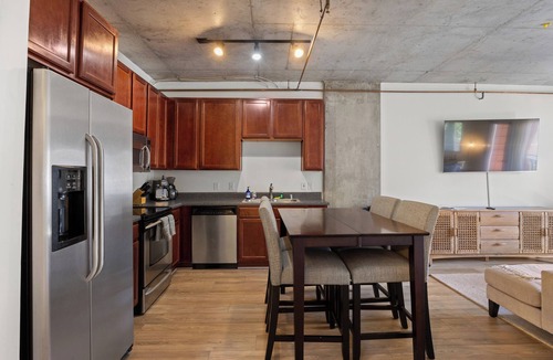 LoDo Condo | Modern Furnished Loft w Parking + Balcony Near Union Station