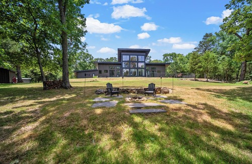 Garfield House | Modern Lakefront home with gentle walk to lake, flat yard. Beautiful views.