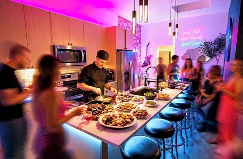 Curtis Park House | NEW! RiNo Villa: Event-Friendly, Sleeps 20! Hot Tub, Backyard & Games