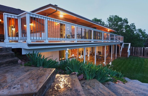 Colorado Springs House | No Cleaning Fee! Luxury Broadmoor Home w/Hot Tub & Fire Pit