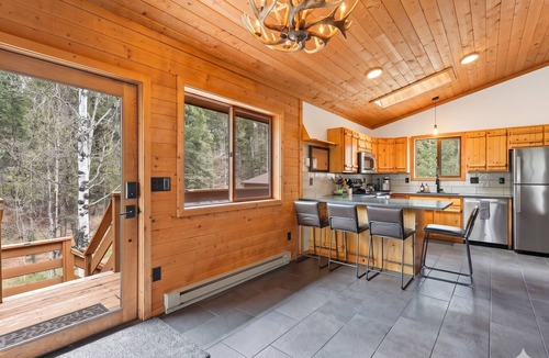 Spring Valley Cabin | Pikes Peak Family Cabin: Hot Tub, Arcade, BBQ & EV Charging. Sleeps 6.