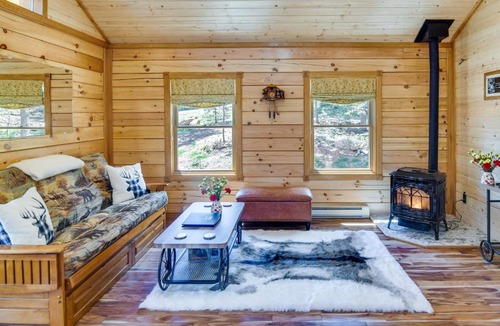 Green Valley House | Private Hot Tub & Pond: Conifer Log Cabin