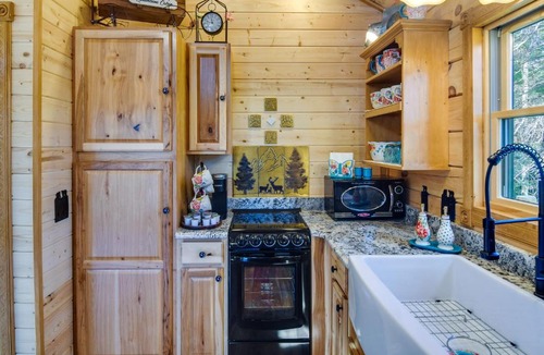 Green Valley House | Private Hot Tub & Pond: Conifer Log Cabin
