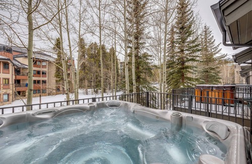 Peak 9 House | Private hot tub, quick walk to ski lifts and downtown! Beautiful decor, and quie